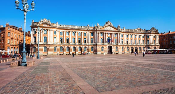 Photo of city Hall is the municipal administration of the Toulouse city in France.