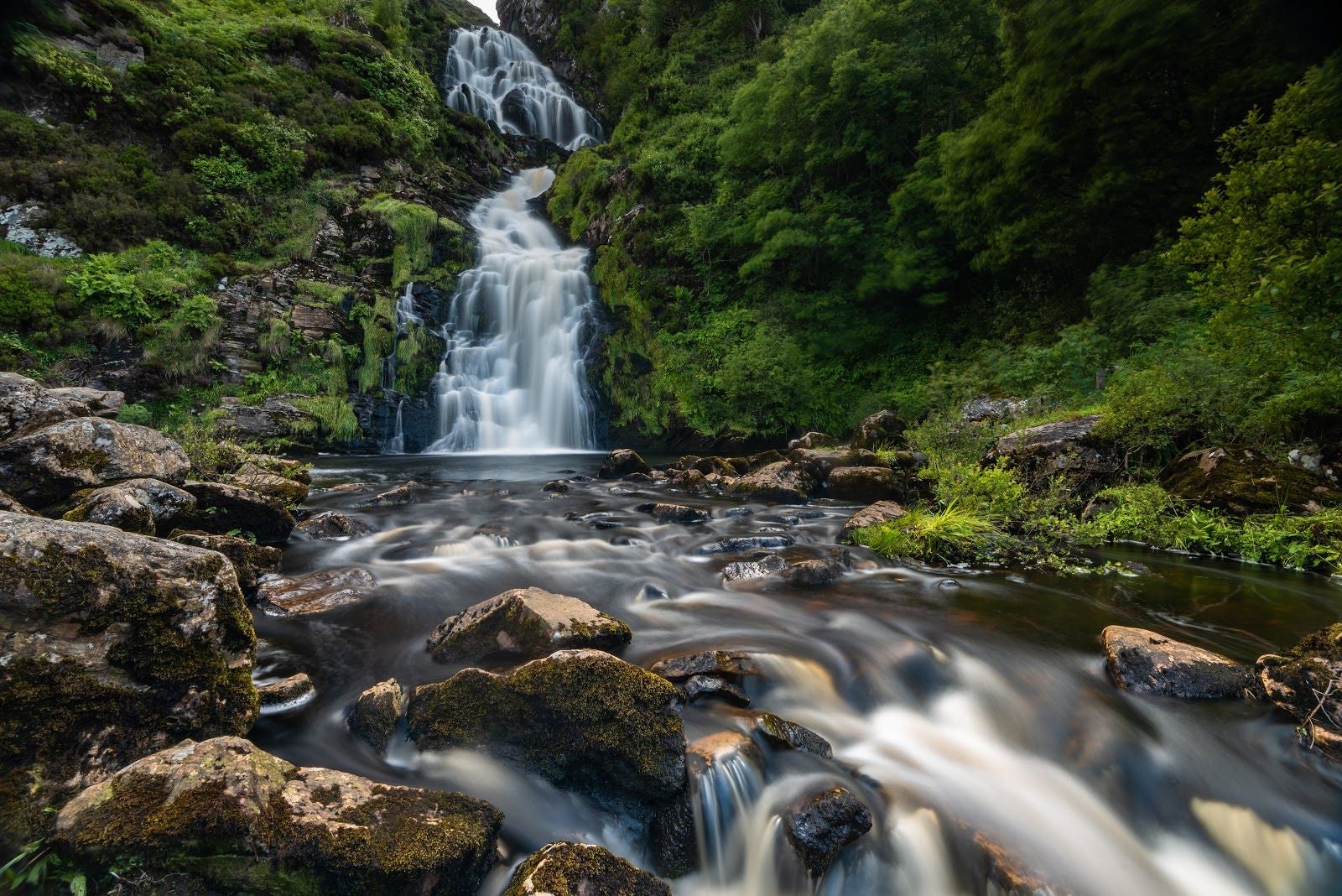Assaranca Waterfall, Maghera, Innishkeel ED, Inishkeel ED, Glenties Municipal District, County Donegal, Ireland