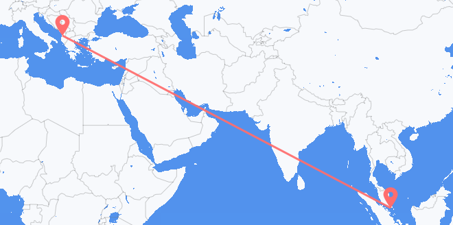Singapur nach Albanien
