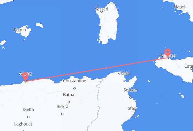 Algiers to Palermo