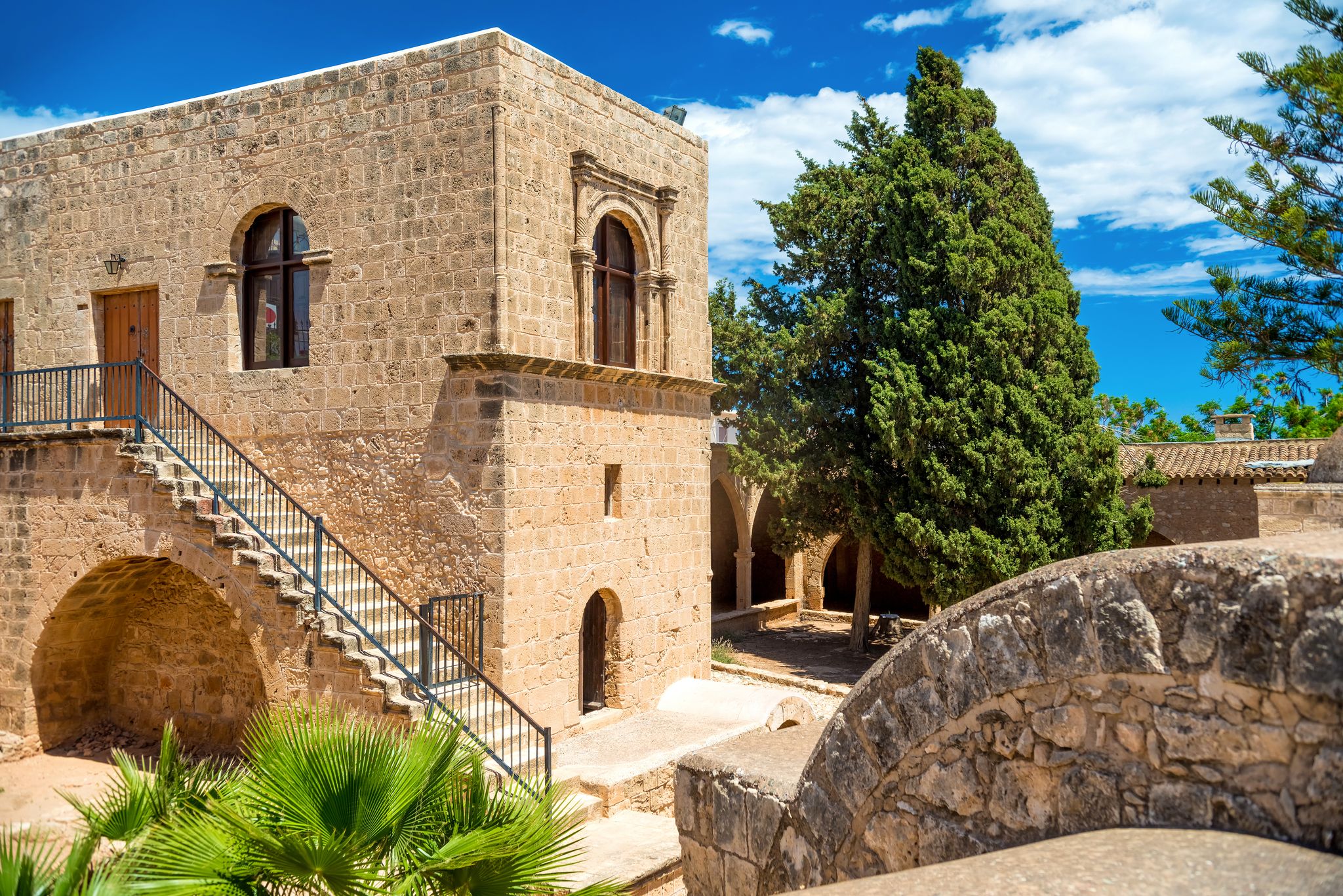 Photo of Agia Napa Monastery, best known landmark of the Ayia Napa, Cyprus.