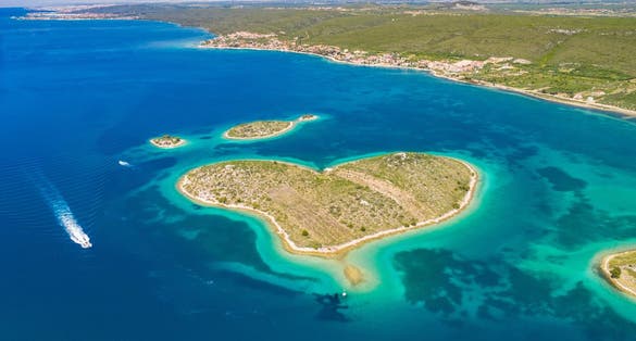 photo of view of Otok Galešnjak,Pašman croatia.