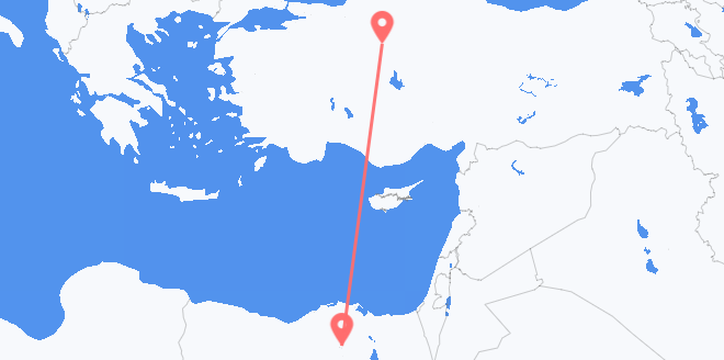 Egypt to Turkey