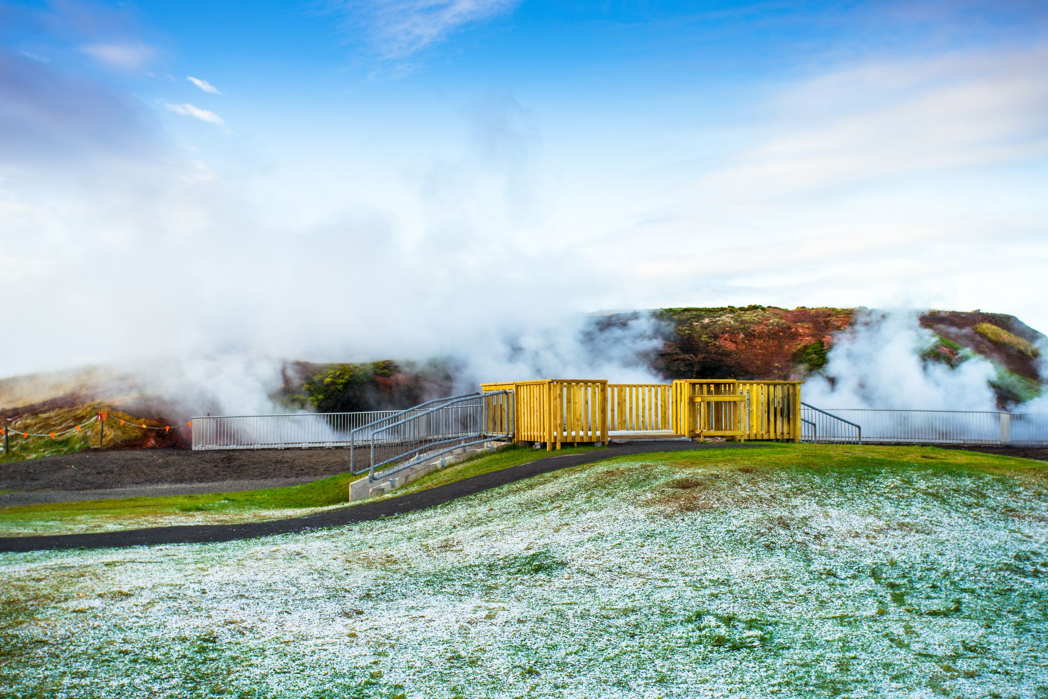 photo of Natural hot spring in Iceland . 