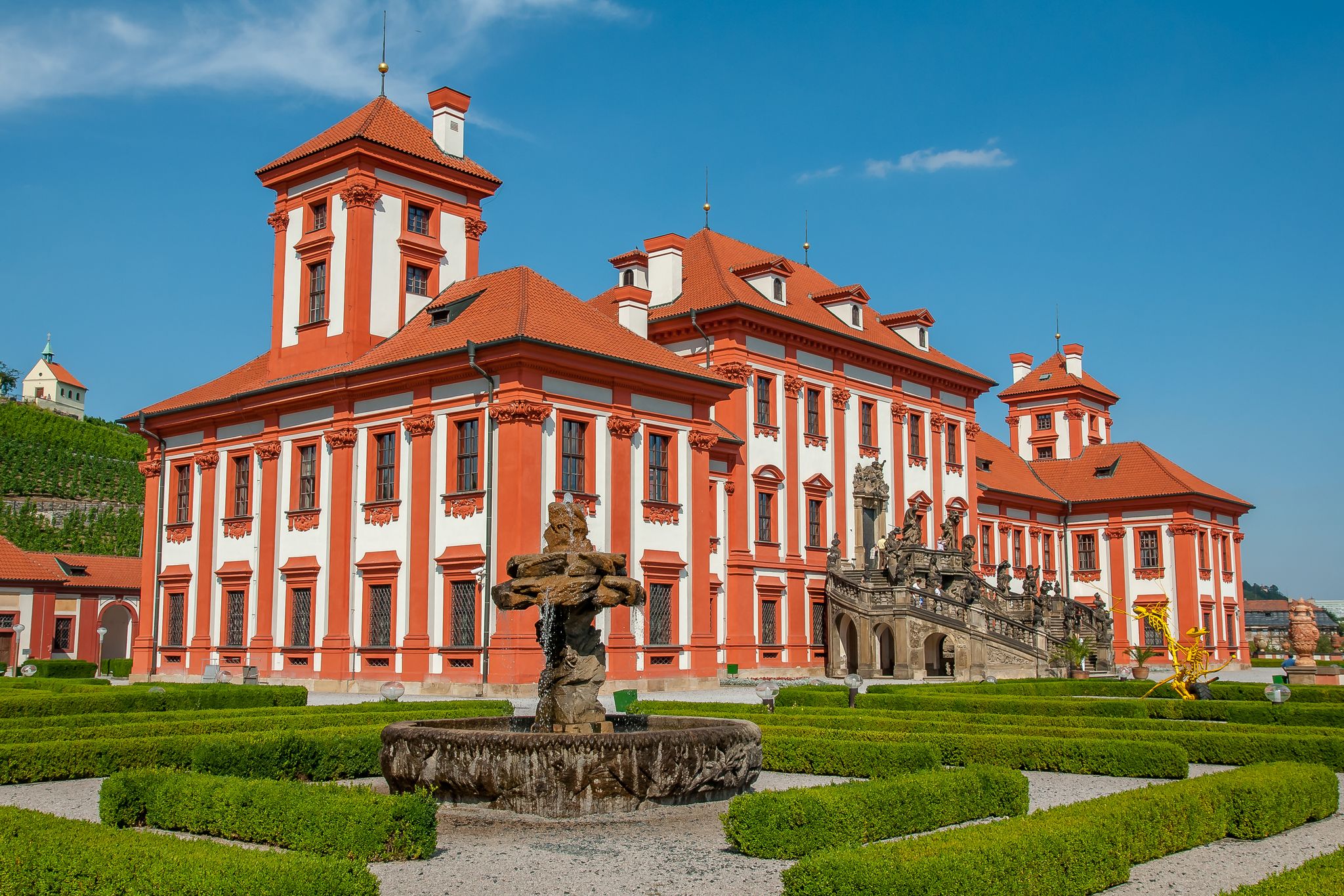 Photo of Troja Chateau (Troja Palace) in Prague, Czech Republic.