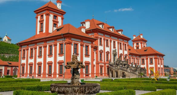Photo of Troja Chateau (Troja Palace) in Prague, Czech Republic.