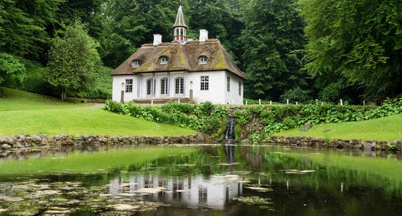 Photo of Borre Liselund Slot (Liselund Castle) Møn Region Sjælland (Region Zealand) Denmark.