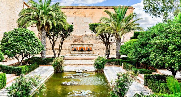 photo of view of Views of the beautiful Monumental Complex of La Alcazaba in Almeria, Spain.
