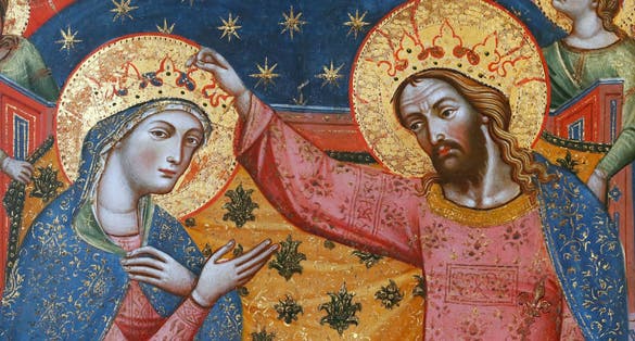 photo of Gallerie dell'Accademia. Coronation of the Virgin by Catarino di Marco da Venezia. Wood Panel. Italy.