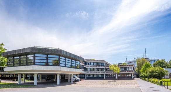 City hall of Aurich, North Sea, Germany
