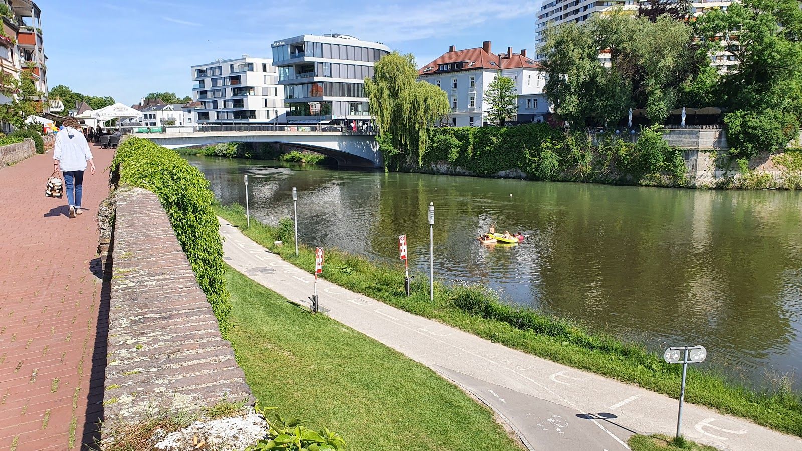 Ulm city wall, Ulm, Baden-Württemberg, Germany