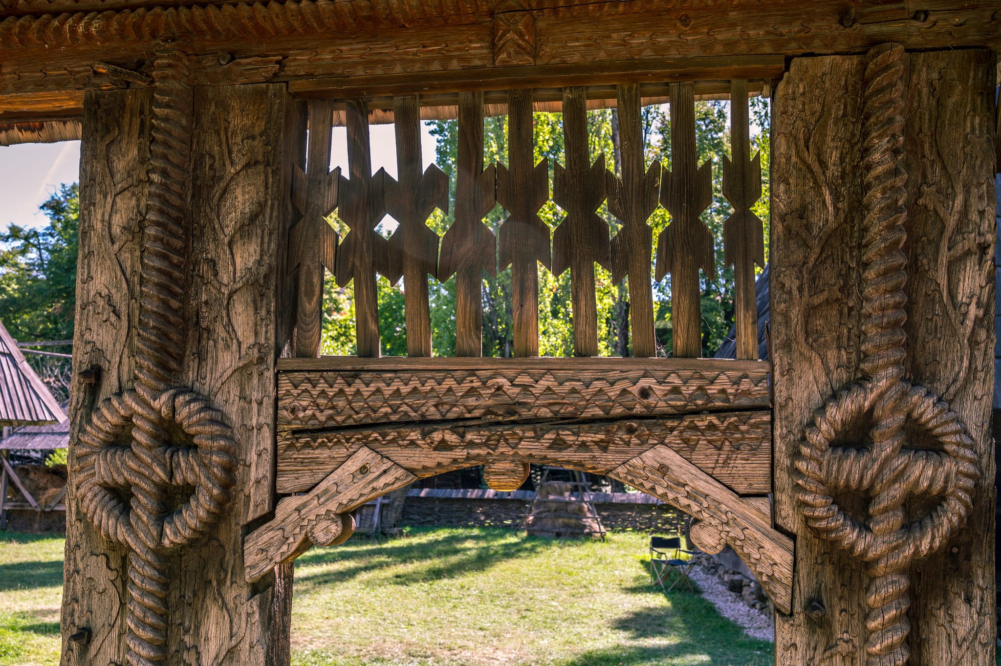 Photo of BUCHAREST, ROMANIA - Dimitrie Gusti National Village Museum, located in Herastrau Park showcasing traditional Romanian village life.