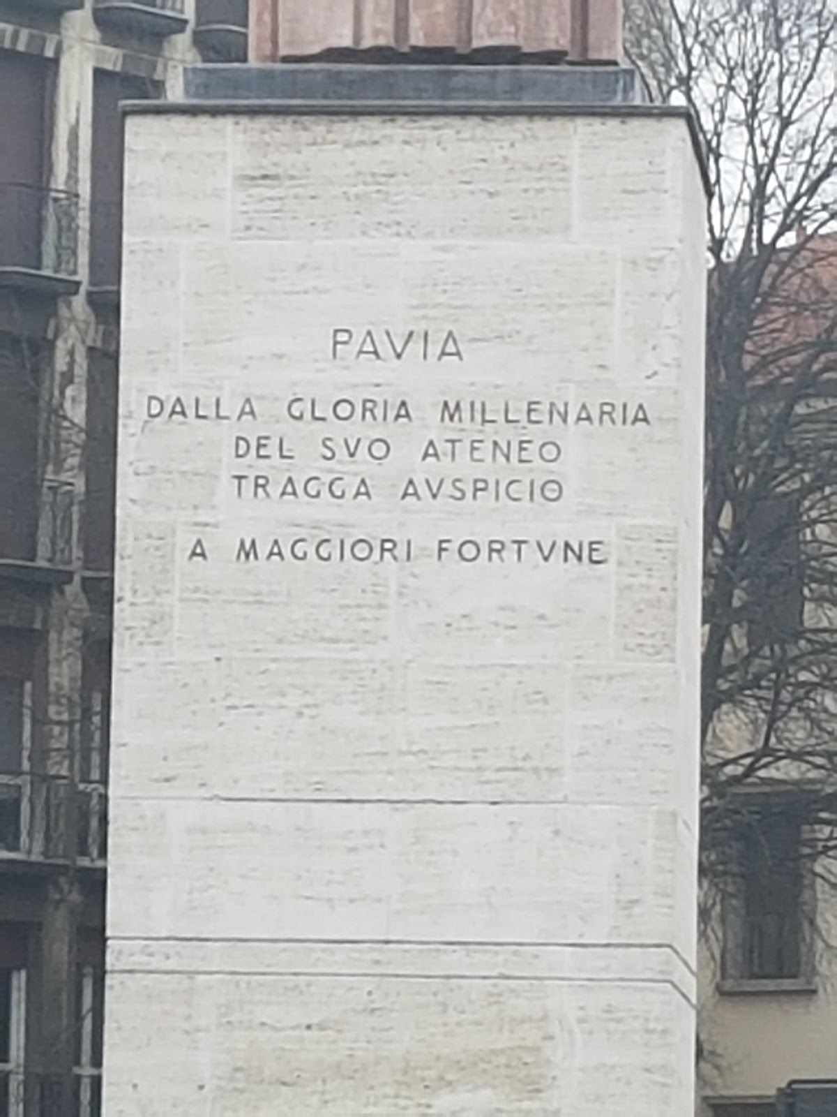 Statue of Minerva, Pavia, Lombardy, Italy