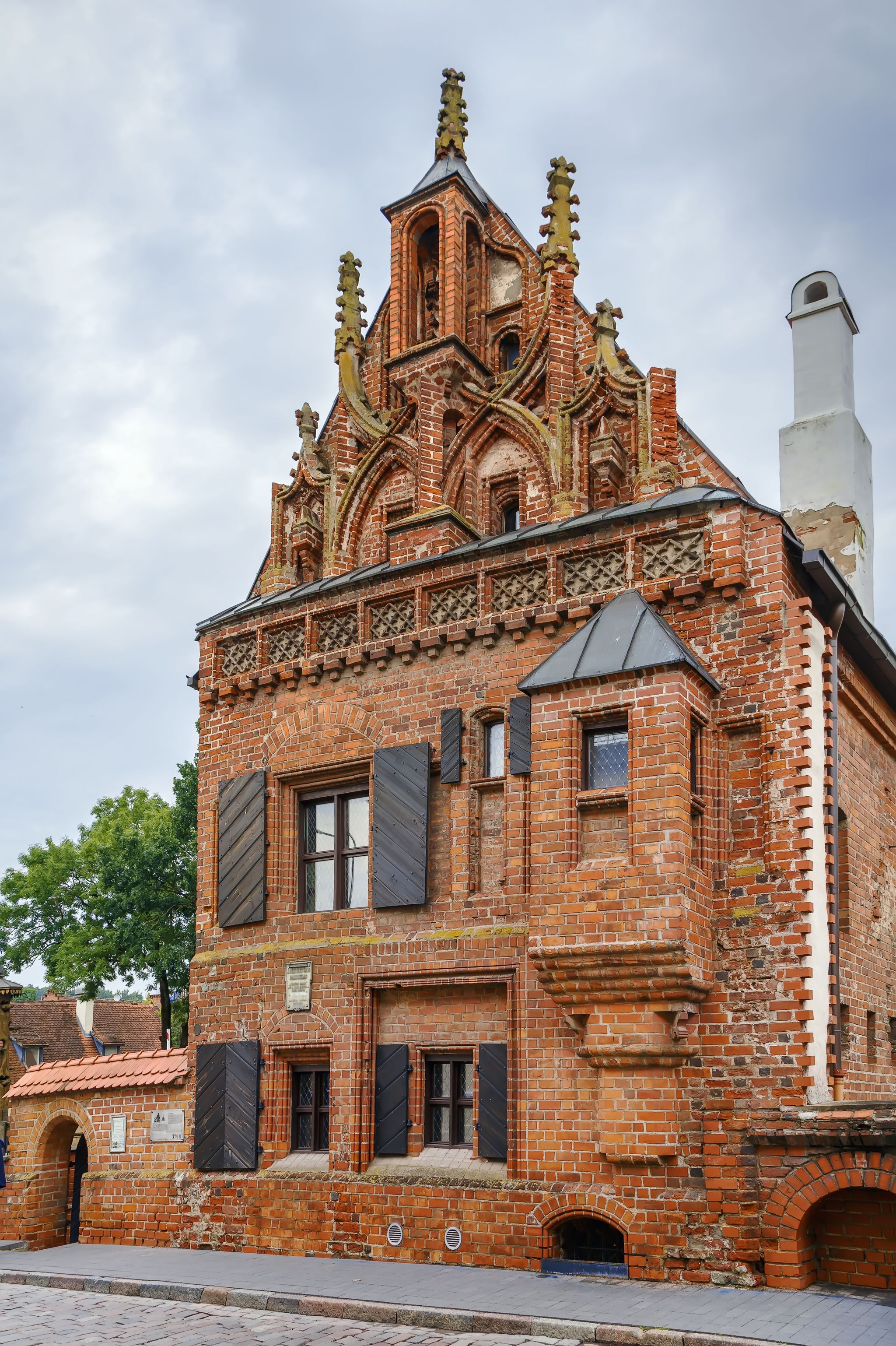 House of Perkunas is one of the most original and Gothic secular buildings, located in the Old Town of Kaunas, Lithuania