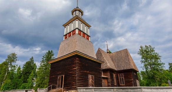 Photo of Pihlajаvesi (Petäjävesi) Old Church ,Pihlajаvesi (Petäjävesi) is municipality of Finland.