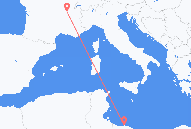 Tripoli to Lyon