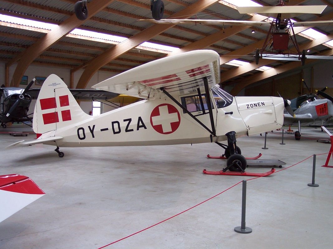 Photo of the interior of Danmarks Flymuseum, Denmark.