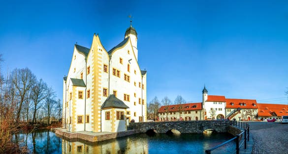 Photo of Water Castle, Klaffenbach in Chemnitz, Germany .