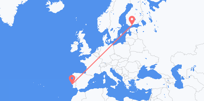 Finlandia a Portugal