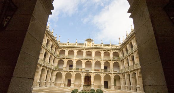 Photo of university of Alcalá de Henares, Cervantes' hometown in Spain.