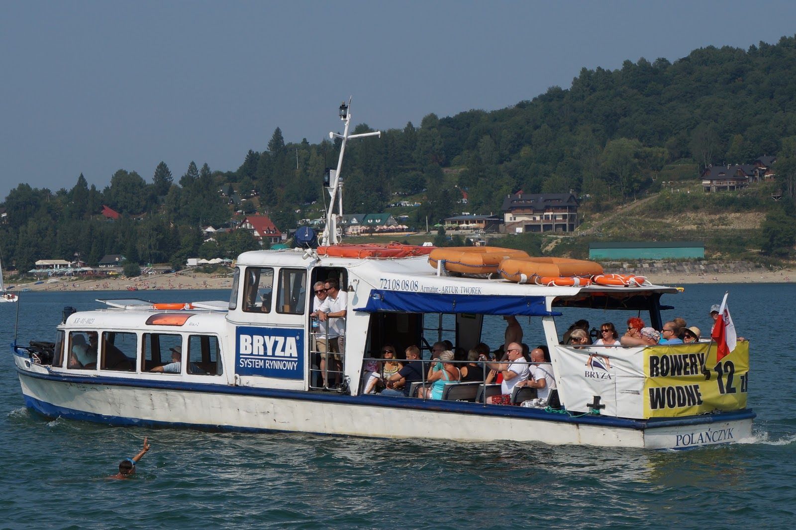 Statek Pasażerski Bryza, Solina, gmina Solina, Lesko County, Subcarpathian Voivodeship, Poland