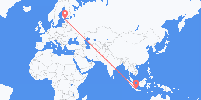 印度尼西亚 目的地 爱沙尼亚