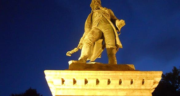 photo of view Statua a Pietro Micca in notturna, Turin, Italy.