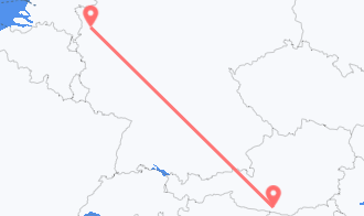 Train tickets from Villach to Krefeld