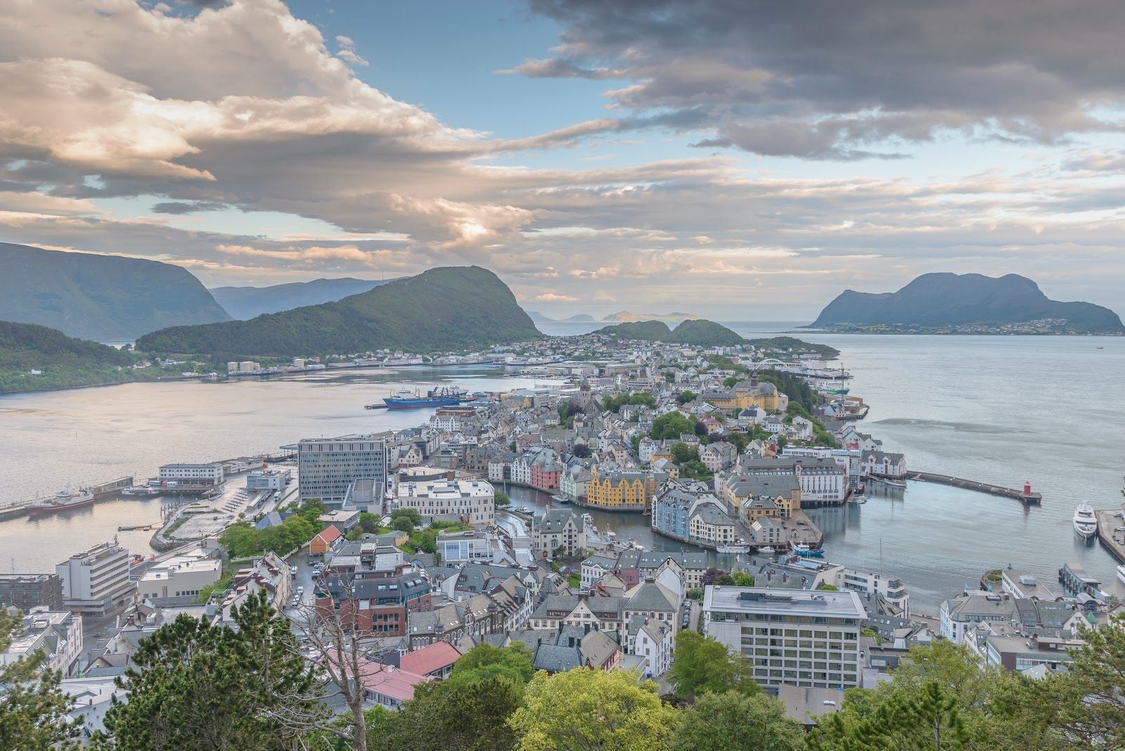 Byrampen Viewpoint, Ålesund, Møre og Romsdal, Norway