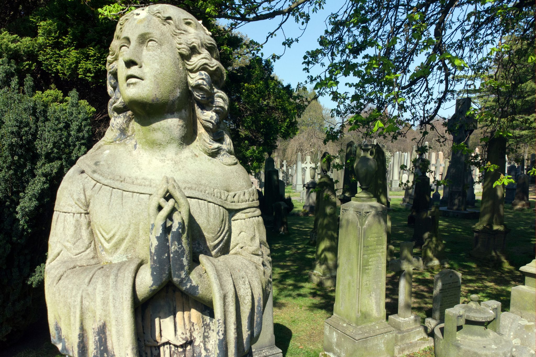 The Dean Cemetery is a historically important Victorian cemetery north of the Dean Village, west of Edinburgh city centre, in Scotland. U.K. It lies between Queensferry Road and the Water of Leith.
