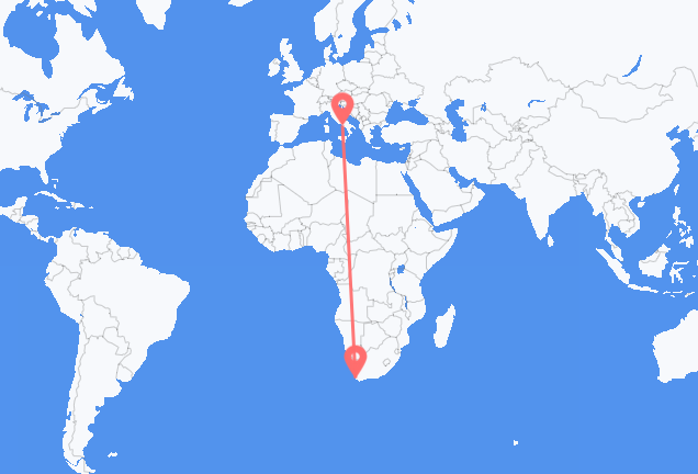 Cape Town to Naples