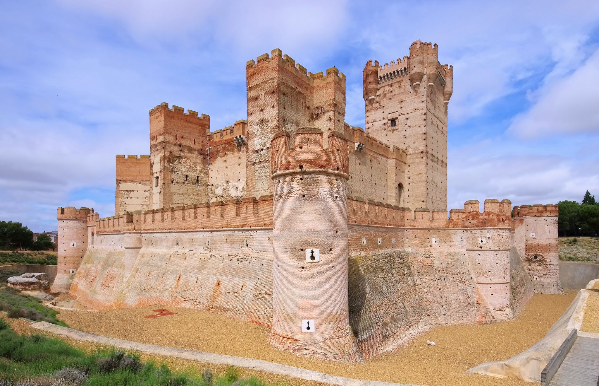 Photo of castle of the mota in medina del campo,valladolid,spain.