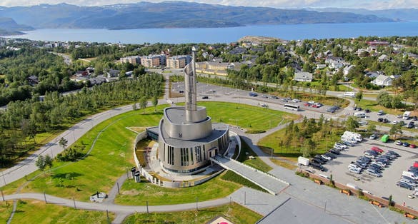 Northern Light Cathedral in Alta, Norway.
