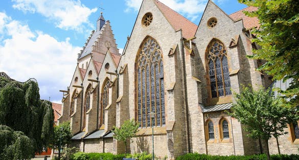 Photo of The histoiric St Mariae Birth church in Bad Laer, Osnabrücker Land, Lower Saxony, Germany.