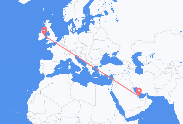 Doha to Dublin