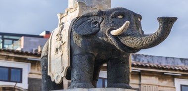 Photo of Port of Catania, Sicily. Mount Etna in the background.