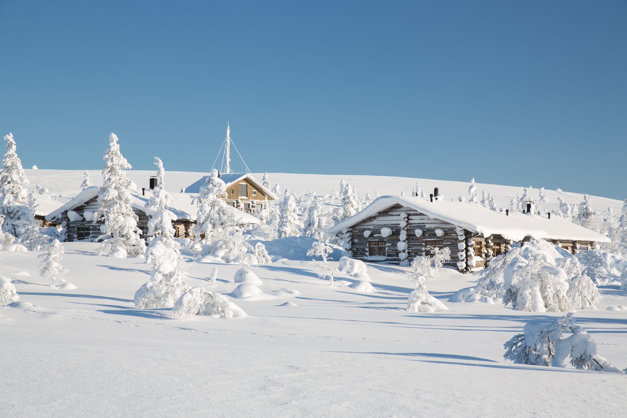 photo of Winter scenery in Saariselka, Lapland, Northern Finland.