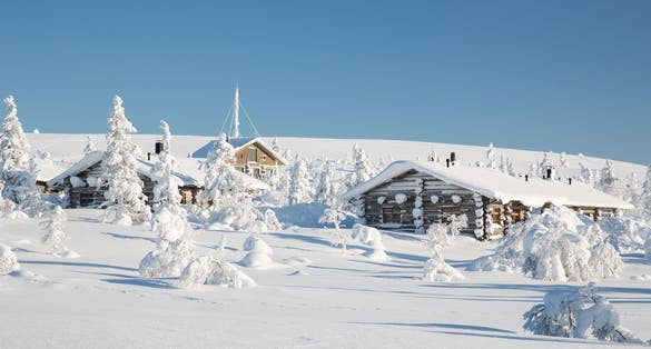 photo of Winter scenery in Saariselka, Lapland, Northern Finland.