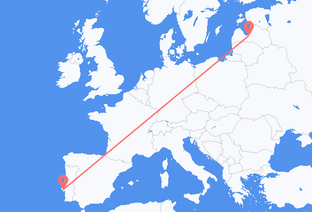 Riga to Lisbon