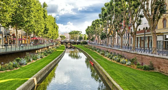 Photo of streets of Perpignan, France.