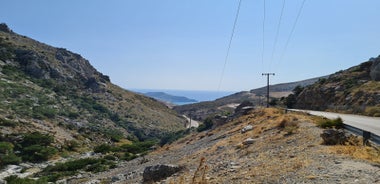 Photo of aerial view of the old Venetian harbor of Rethimno, Crete, Greece.