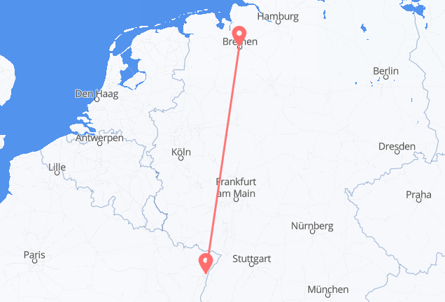 ストラスブール ブレーメンへ