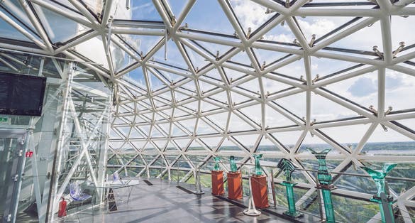 photo of Kulionys, Lithuania - May 28, 2016: inside museum of ethnocosmology. Lithuanian museum of ethnocosmology is a sky observatory and ethnocosmology museum in Kulionys, Lithuania.
