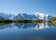 photo of Mont Blanc reflected in Cheserys Lake in winter, Mont Blanc Massif, Alps, France.