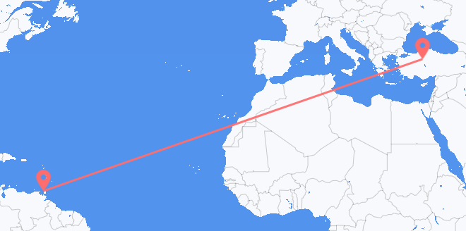 Trinidad & Tobago to Turkey