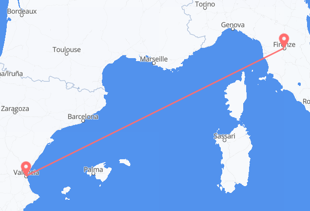 Валенсия в Флоренцию