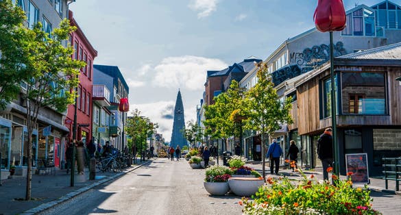 Photo of Reykjavk, Iceland .