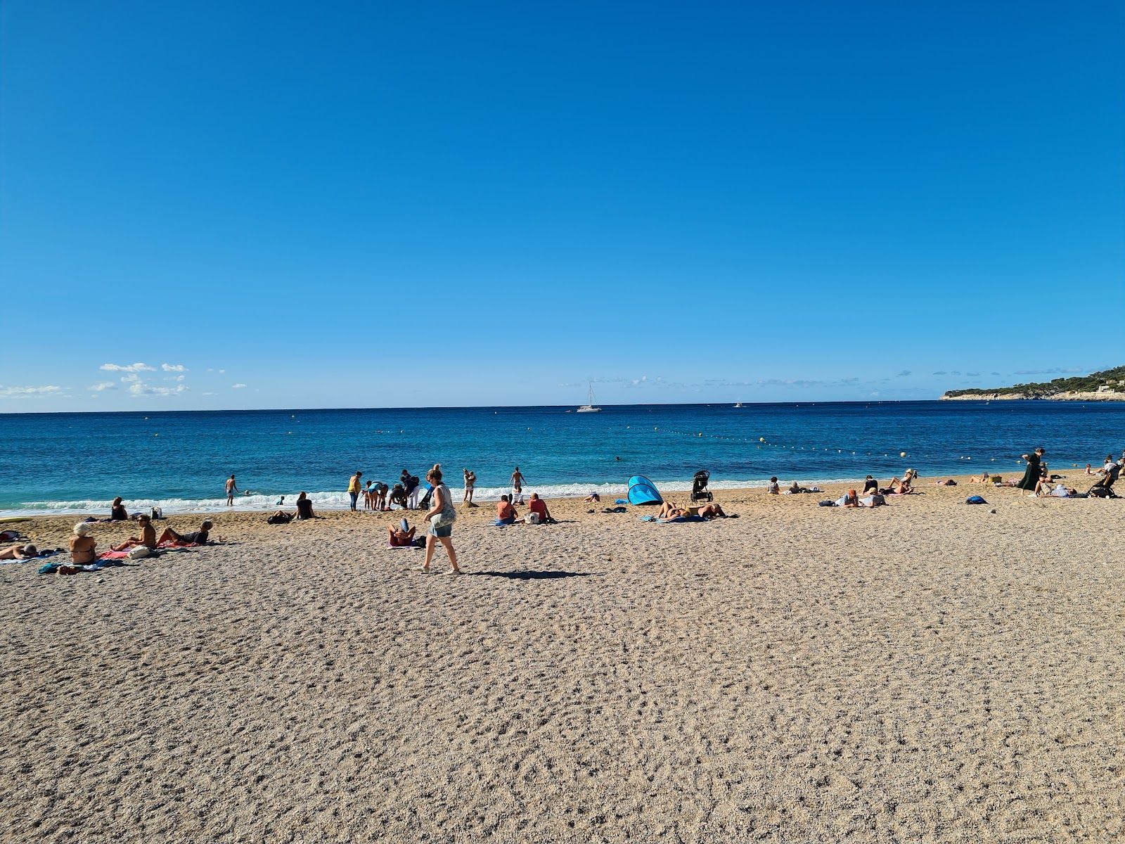 Plage de la Grande Mer, Cassis, Marseille, Bouches-du-Rhône, Provence-Alpes-Côte d'Azur, Metropolitan France, France