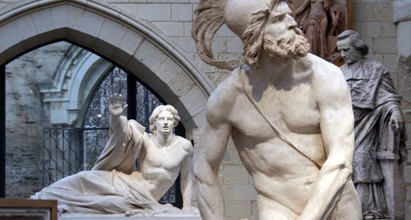 In the foreground, Philopœmen, the last of the Greeks (1838)[16].