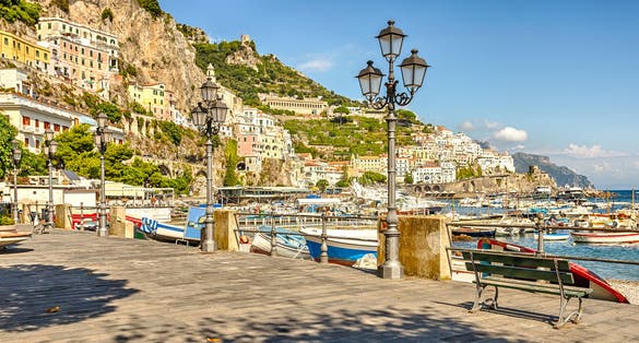 Amalfi - seaside town in the Gulf of Salerno in the Italian province of Salerno, the heart of the Amalfi coast.